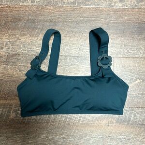 NWOT Kate Spade Daisy Buckle Teal Bikini Top Size XS